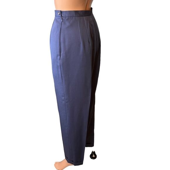 Talbots Wool Cuffed Dress Pants 10 Lined Career Wear Preppy Minimalist Mature - Picture 3 of 6